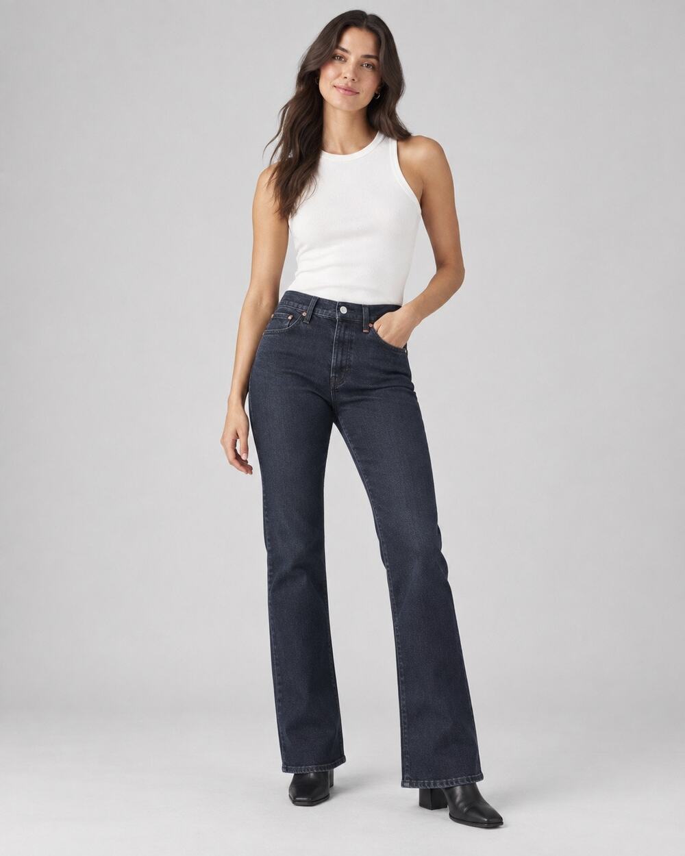 NWT Levi’s Wedgie Bootcut Jeans Women 30 Black High Rise Stretch Denim